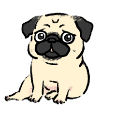 Everyday Pug Stickers (40 Must-Use)