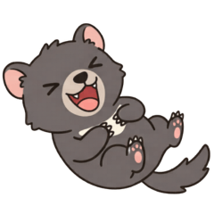 超萌塔茲！袋獾日常Q版貼圖