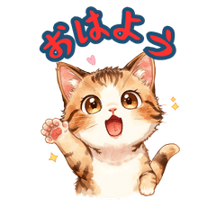 Cute cat stickers 335