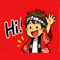Fishing Boy Color Stickers