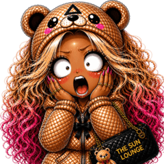Tan-kuma & Gyaru Daily Funny Stickers 2