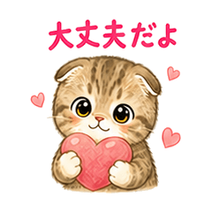 Fold-Ear Cat: Cheering You On