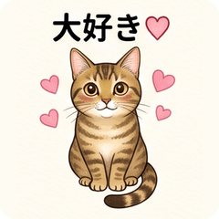 Mackerel Tabby Cat Realistic Stickers!