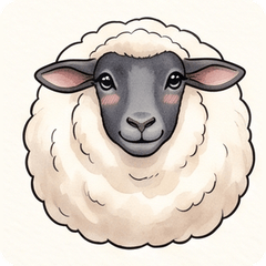 Sheep Mokomoko Daily Stickers!
