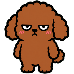 Jitome Toy Poodle Stickers