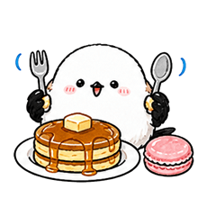 Sweets and Long-tailed Tit Sticker