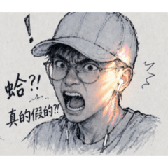 Ai製作，個人形象手繪風格設計，