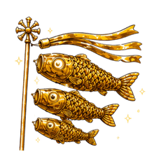 獨特可愛鯉魚旗16款