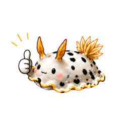 A cute nudibranch with a hint of realism