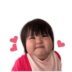 Everyday Stickers of 1-Year-Old Sakura