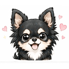 Black Tan White Chihuahua