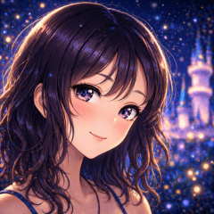 Sparkly Cute Girl Stickers
