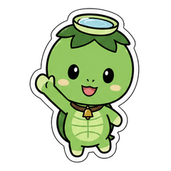 Cute kappa daily stickers.2