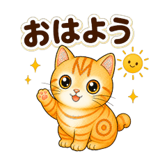 Fuku the Lucky Orange Tabby Cat