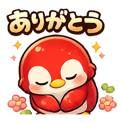 Red Penguin Daily Stickers