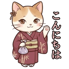 Yamato Nadeshiko Cat Stickers 2