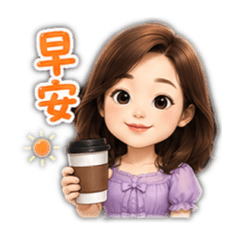 溫柔女孩日常對話貼圖