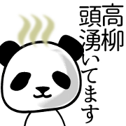 Panda sticker for Takayanagi