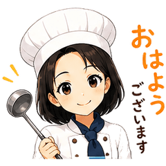 Chef Girl Stickers