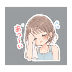 Soft  Cute Girl Daily Stickers