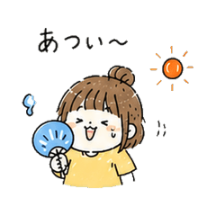 Heisei Girl's Laid-Back Summer Stickers
