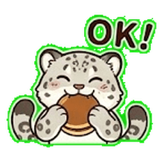 Sweet Snow Leopard's Treat Day!