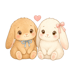 Peace & Mochi: Sweet Couple Stickers