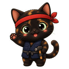 Carpenter Black Cat Stickers