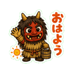 Cute Namahage Daily Stickers