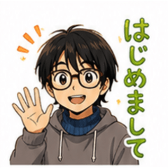 Soft & Simple Glasses Boy Stickers