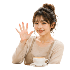Natsuko Cafe Reactions (No Text)