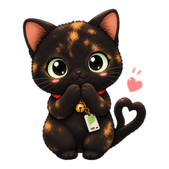 Subway Black Cat Stickers