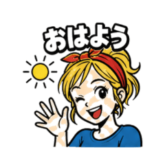 Pop Comic Girl - Daily Stickers