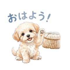 Puffy puppy's daily life stamps