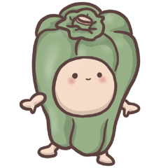 使える！まんまる顔の野菜・果物スタンプ