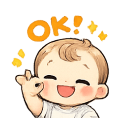 Cute Baby's Daily Feelings