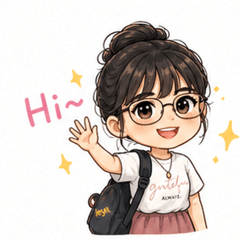 Cute Daily Girl Stickers Lin