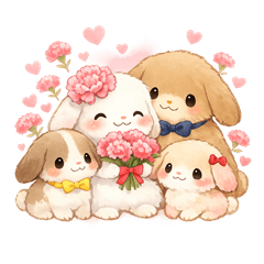 Lop-eared Rabbit Mother's Day