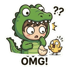 The Mischievous Little Crocodile