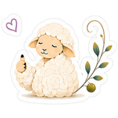 Gentle & Cozy Sheep Stickers