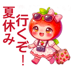 草莓女孩贴纸系列（夏季版）