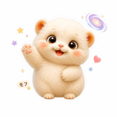 Mofu Not Really Here Stickers