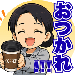 Chibi Female Worker Daily Reactions40
