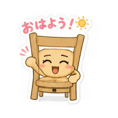 Yaeko and fun chair stickers