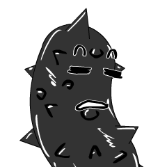 black strip(Sea cucumber)Animation