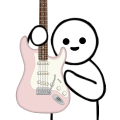 Electric guitar ST. Soft color edition.