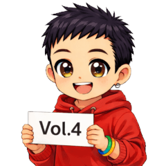 Everyday Chibi Boy Stickers Vol.4