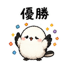 Round Bird Chat Stickers