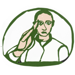 Tamo's stickers.hand sign
