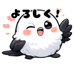 Cute Shimaenaga Daily Stickers.no2